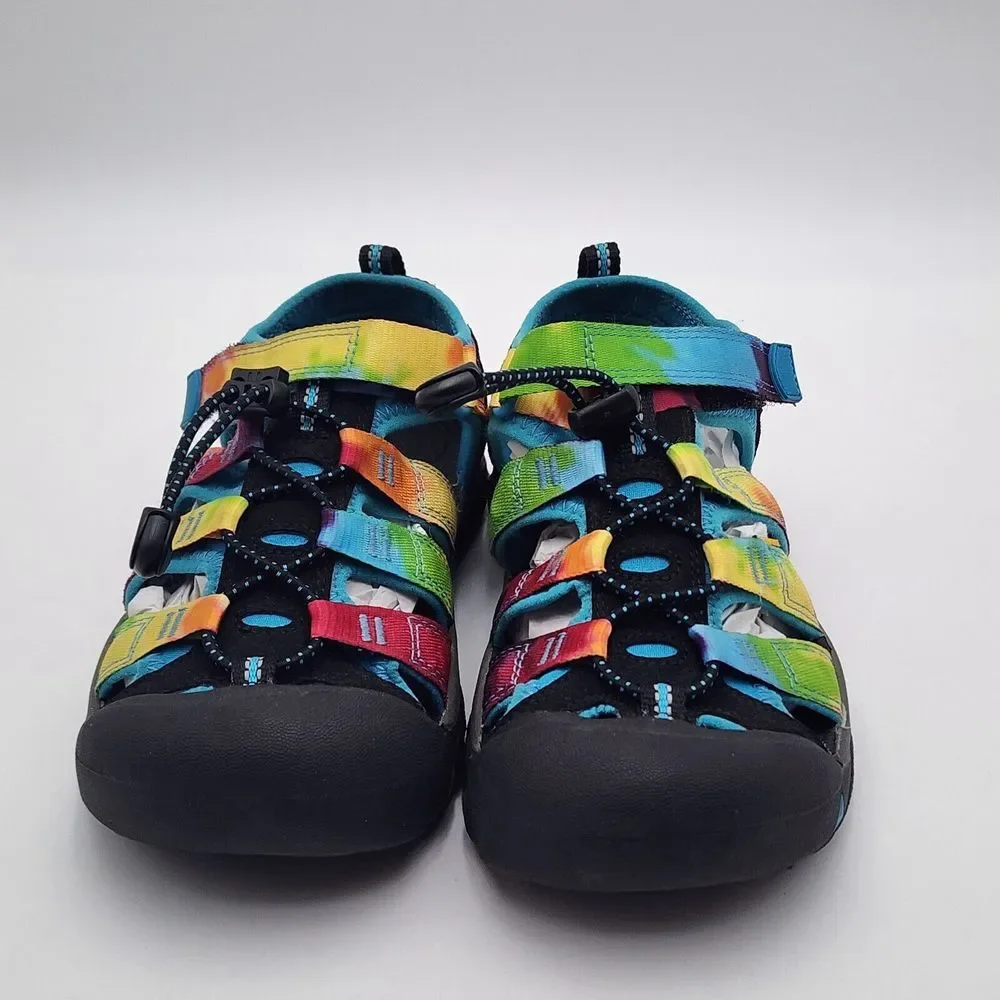 Keen‎ Newport Sandals Youth Kids Girls 3 Colorful Tie Dye Sport Hiking Fisherman